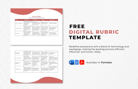 Digital Rubric Template