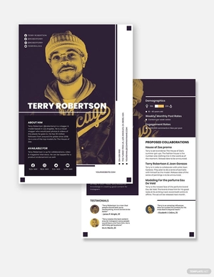 Instagram Media Kit Template