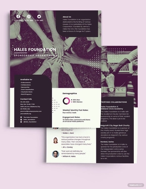 Sponsorship Media Kit Template