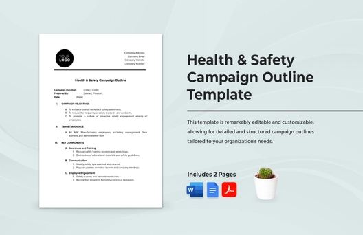 Health & Safety Campaign Outline Template