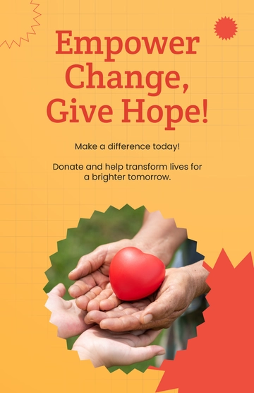 Free Donation Poster Template to Edit Online