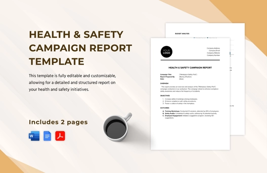 Health & Safety Campaign Report Template