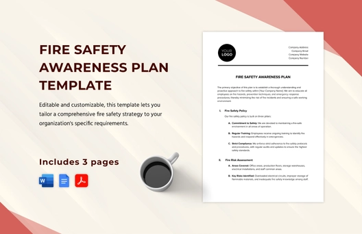 Fire Safety Awareness Plan Template