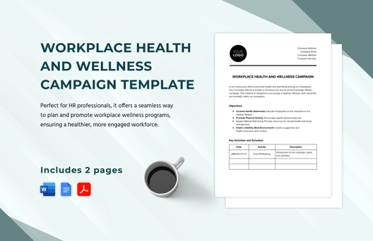 Workplace Health and Wellness Campaign Template