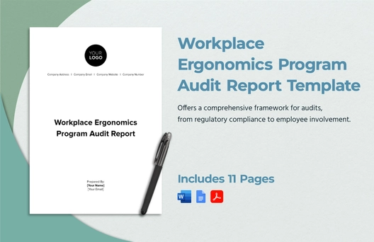 Workplace Ergonomics Program Audit Report Template Workplace Ergonomics Program Audit Report Template