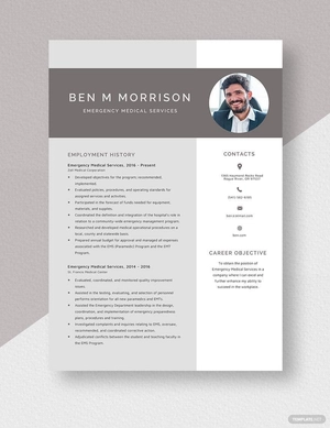 Emergency Medical Services Resume