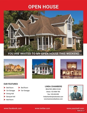 Realtor Open House Flyer Template