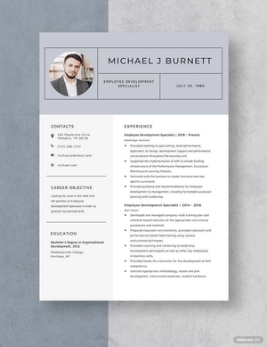 Employee Development Specialist Resume