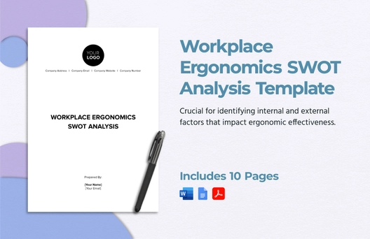 Workplace Ergonomics SWOT Analysis Template