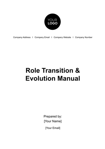 Free Role Transition & Evolution Manual HR Template to Edit Online