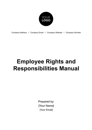 Free Employee Rights & Responsibilities Manual HR Template to Edit Online