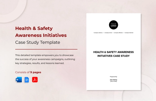 Health & Safety Awareness Initiatives Case Study Template