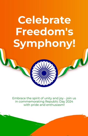 Free Happy Republic Day 2024 Template to Edit Online