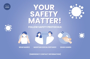 Free Safety Protocol Banner HR Template to Edit Online