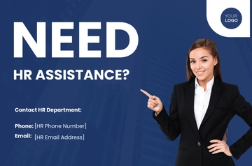 Free Department Contact Banner HR Template to Edit Online