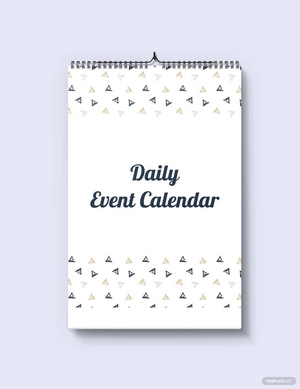 Daily Event Desk Calendar Template