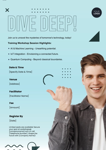 Free Training Workshop Ad HR Template to Edit Online