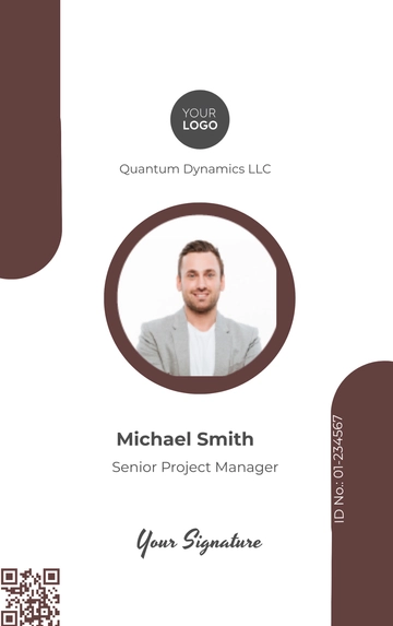 Free CFO ID Card Template to Edit Online