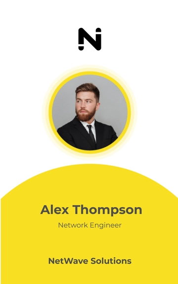 Free Network Engineer ID Card Template to Edit Online