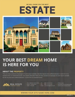 Real Estate Company Flyer Template