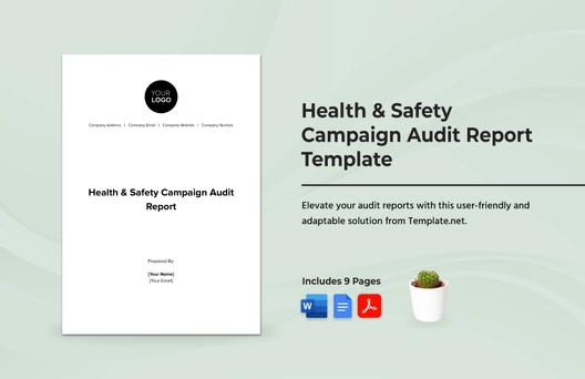 Health & Safety Campaign Audit Report Template
