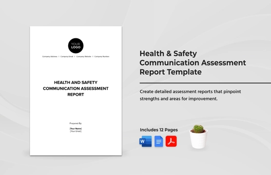 Health & Safety Communication Assessment Report Template