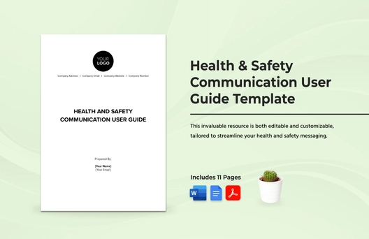 Health & Safety Communication User Guide Template