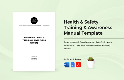 Health & Safety Training & Awareness Manual Template