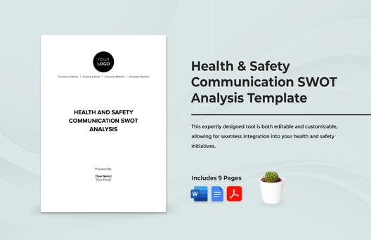Health & Safety Communication SWOT Analysis Template
