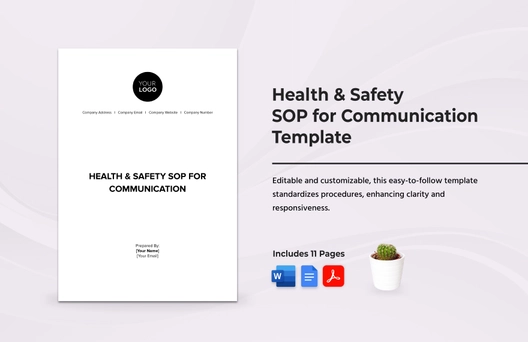 Health & Safety SOP for Communication Template