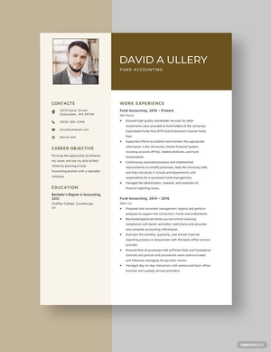 Fund Accounting Resume