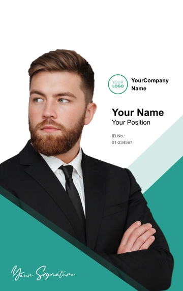 Free Supply Chain Manager ID Card Template to Edit Online