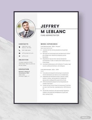 Fund Administrator Resume
