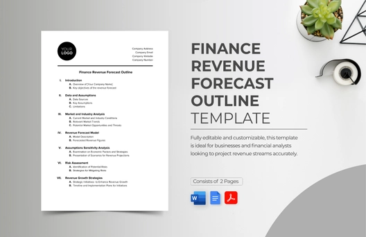 Finance Revenue Forecast Outline Template
