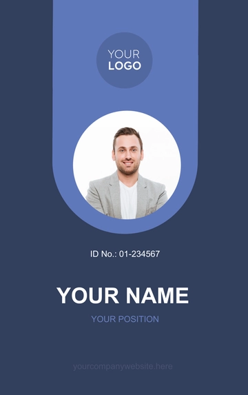 Free Corporate Trainer ID Card Template to Edit Online