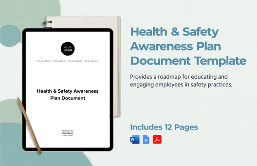 Health & Safety Awareness Plan Document Template
