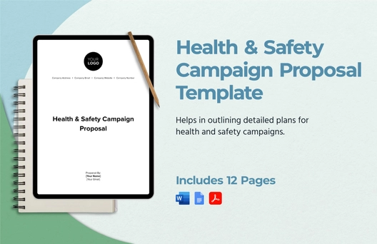 Health & Safety Campaign Proposal Template