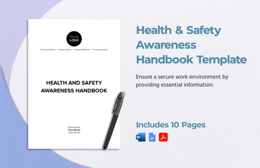 Health & Safety Awareness Handbook Template Health & Safety Awareness Handbook Template