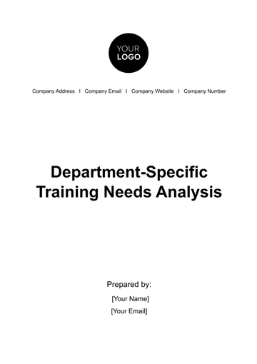 Free Department-specific Training Needs Analysis HR Template to Edit Online