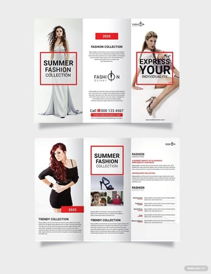 Fashion Tri-Fold Brochure Template