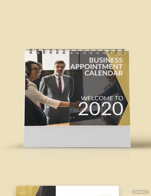 Business Appointment Desk Calendar Template