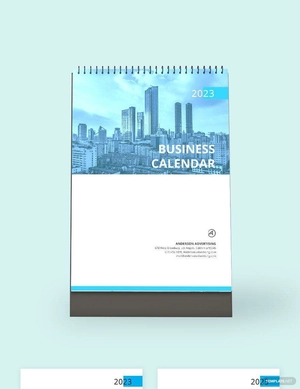 Business Desk Calendar Template