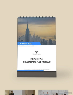 Business Training Desk Calendar Template