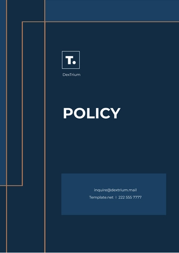 Free Policy Template to Edit Online