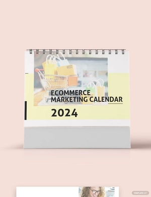 Ecommerce Marketing Desk Calendar Template