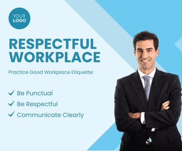 Free Workplace Etiquette Banner HR Template to Edit Online