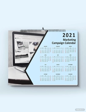 Marketing Campaign Desk Calendar Template