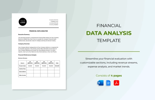 Financial Data Analysis Template