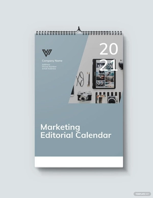 Marketing Editorial Desk Calendar Template