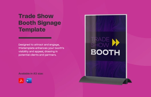 Trade Show Booth Signage Template